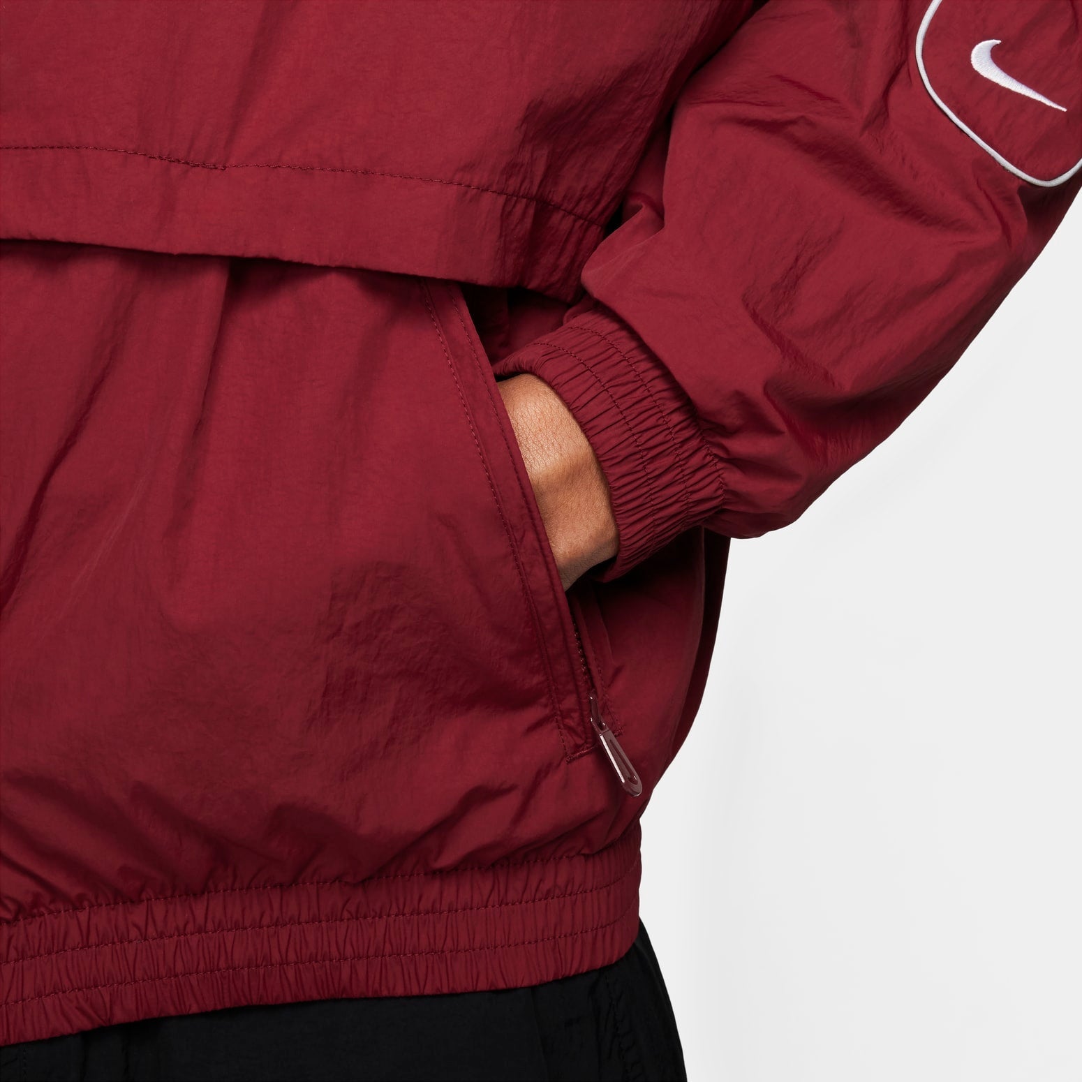 Nike Sportswear Solo Swoosh Woven Track Jacket 'Red' FB8622-677