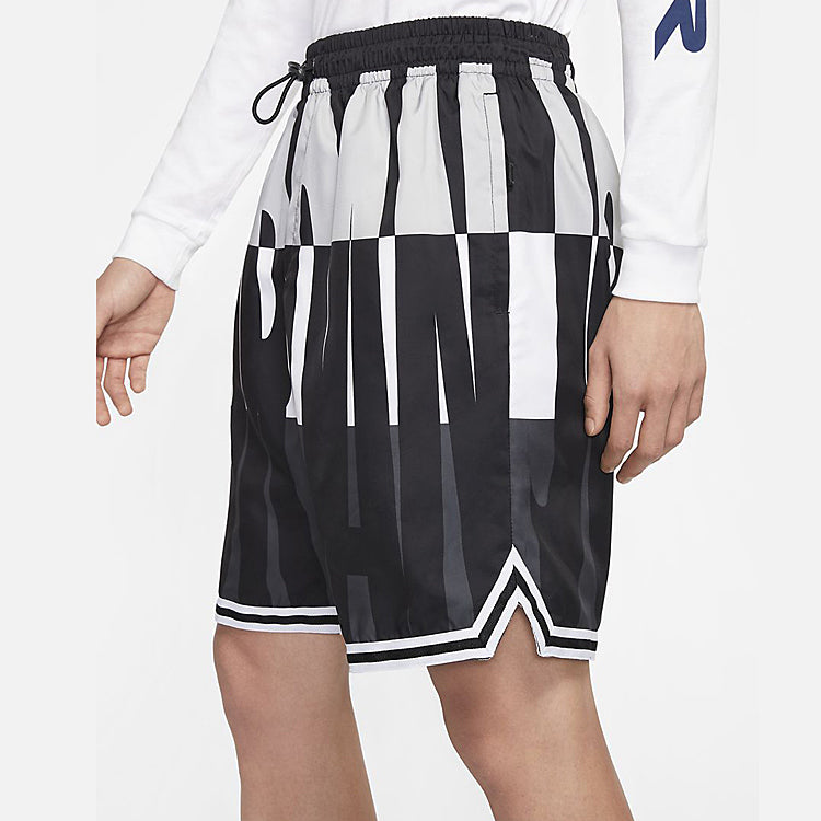 Air Jordan Colorblock Breathable Loose Sports Shorts Black Gray CJ4075-100