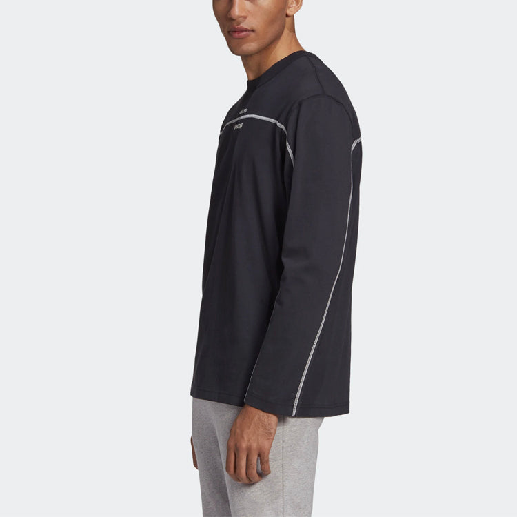 adidas originals Casual Round Neck Pullover Long Sleeves Sports Black GD9296