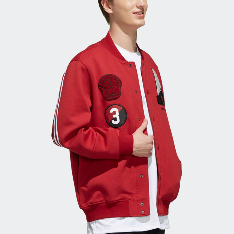 adidas neo M CS SV JKT Sports Jacket Red EI4742