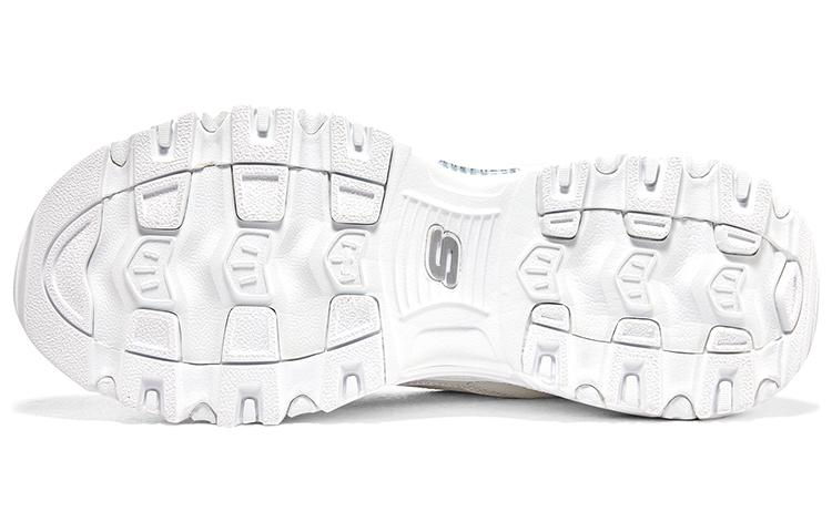 (WMNS) Skechers D'lites 1.0 Sneakers 'White Grey' 896180-WHT
