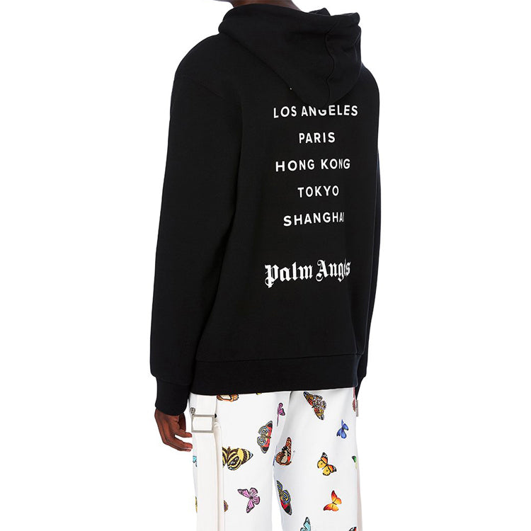 Men's PALM ANGELS Hong Kong Slogan Black PMBB003S206360231001