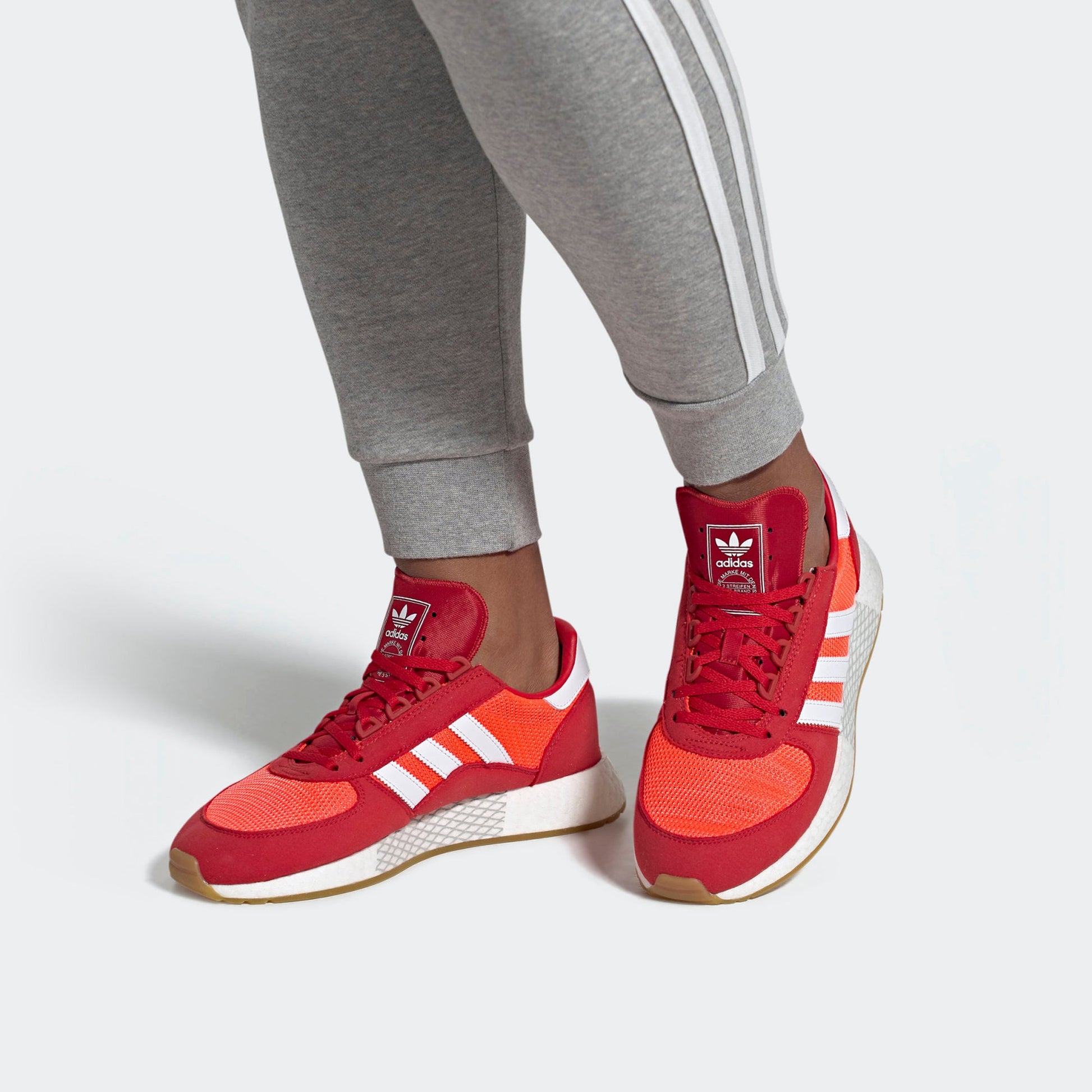 adidas originals Marathon Tech 'White Red' EE4919