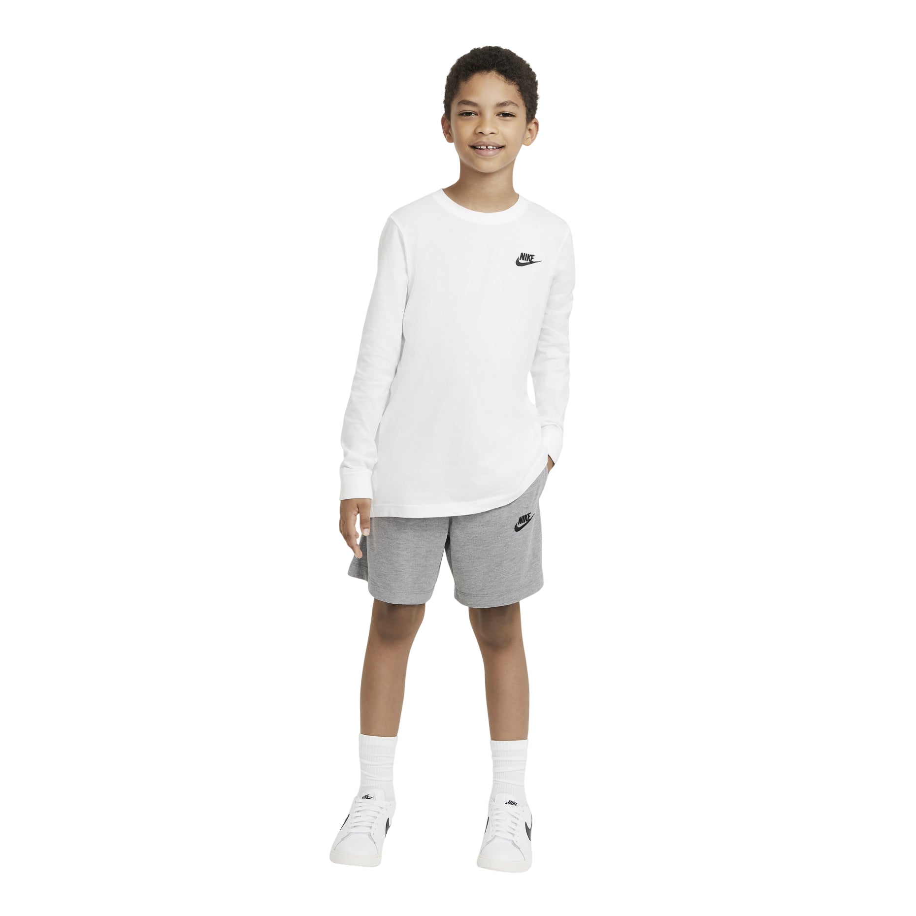 (GS) Nike Jersey Sportswear Shorts 'Grey' DA0806-091