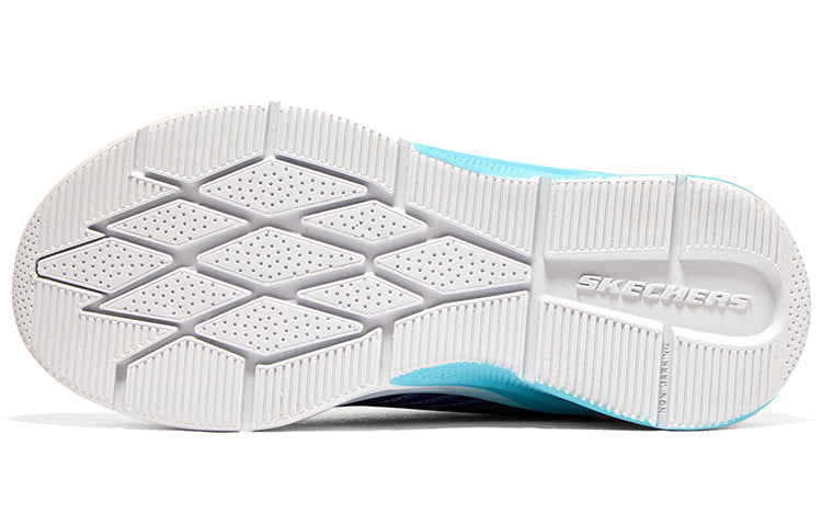 (GS) Skechers Microspec Rejoice Racer Athletic Sneakers 'Black Blue Pink' 302349L-NVMT