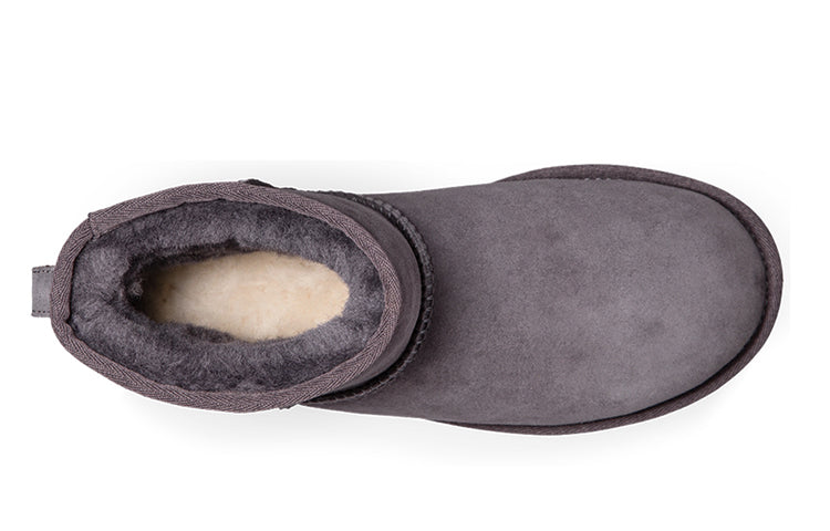(WMNS) UGG Classic Mini II Short Boots 2.0 Fleece Lined Purple Gray 1016222-NHT