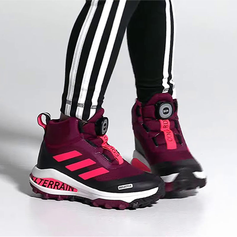 (GS) adidas FortaRun BOA ATR BTE J 'Power Berry' FV3487
