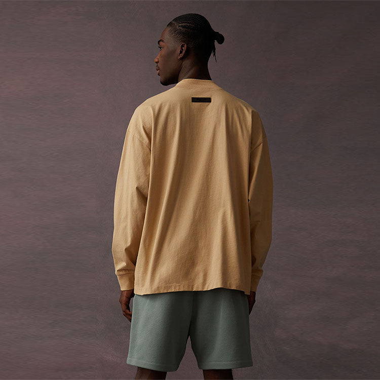 Fear of God Essentials SS23 Long Sleeve Logo Tee 'Sand' 125BT222014F