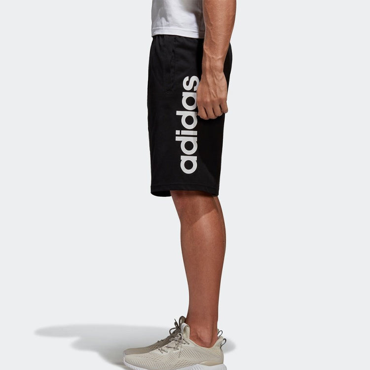adidasEss Lin Shor SJ Sports Knit Shorts Black BS5026