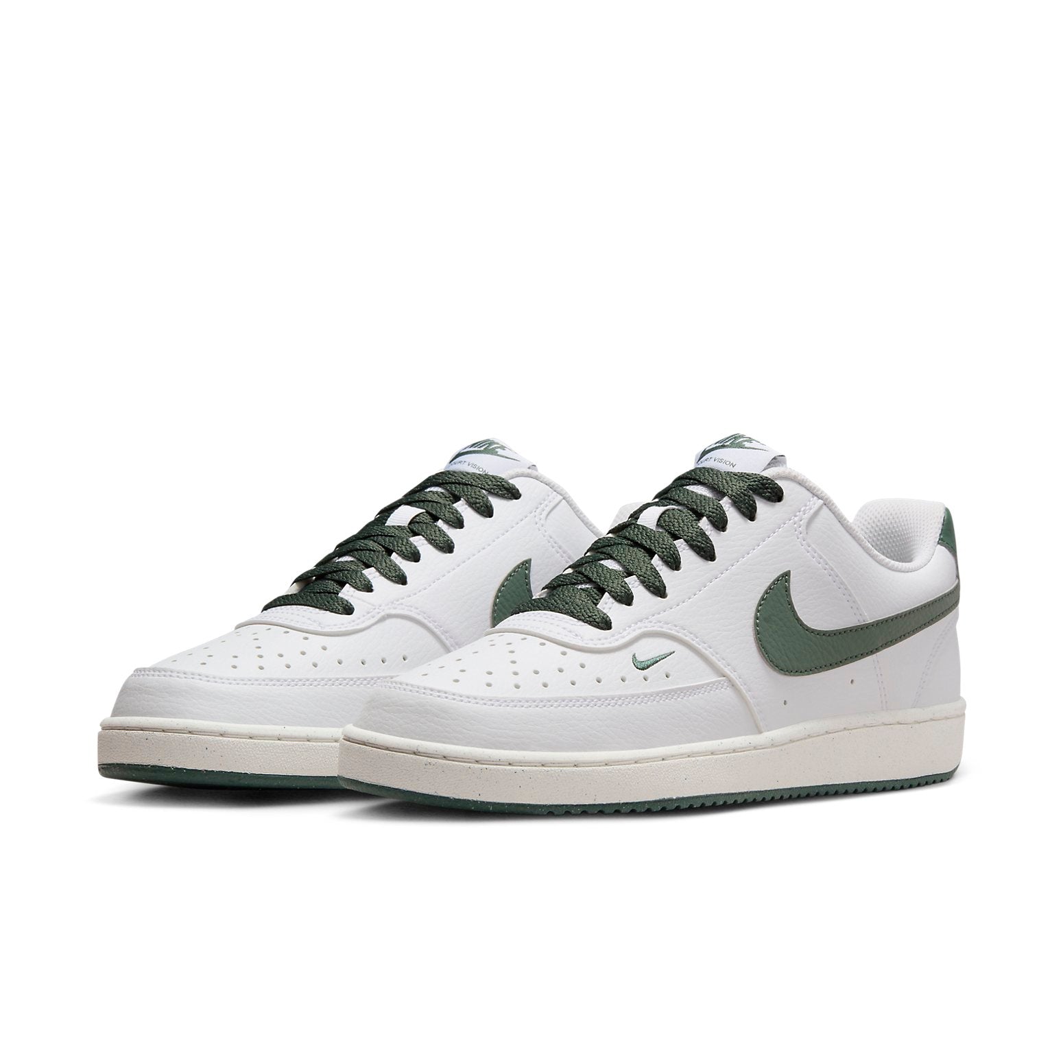 (WMNS) Nike Court Vision Low Next Nature 'White Vintage Green' FV9952-101
