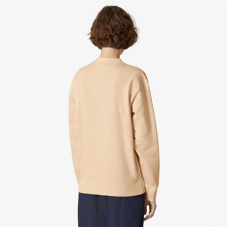 (WMNS) KENZO SS21 Tiger Pattern Embroidered Round Neck Pullover Hoodie Yellow FB52SW8244MP-35