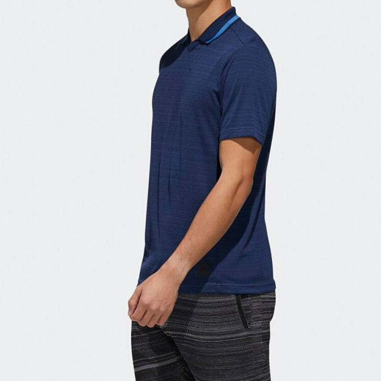 adidas X SS Golf Sports Short Sleeve Polo Shirt Navy Blue FJ4323