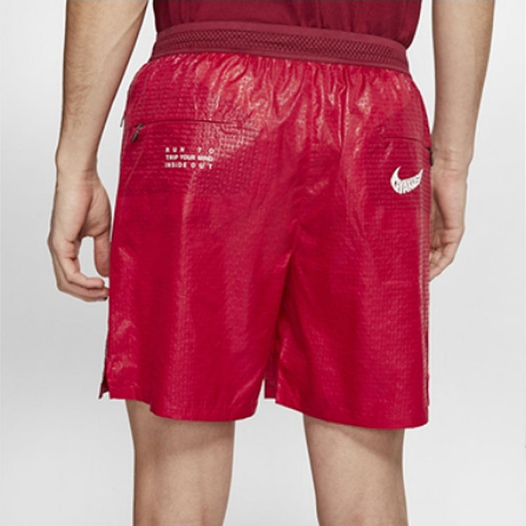 Nike x Gyakusou Logo Running Training Shorts Men's Red CU4389-677