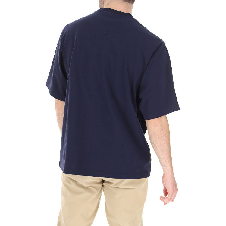Men's KENZO Alphabet Logo Printing Short Sleeve Navy Blue T-Shirt 5TS0554SK-76