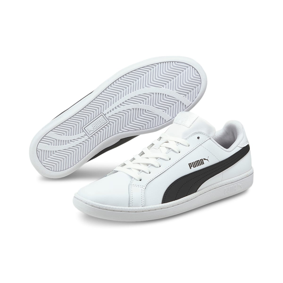 PUMA Smash Leather 'White Black' 356722-11