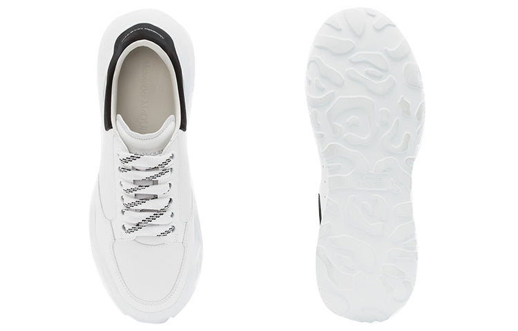 (WMNS) Alexander McQueen Court Trainer 'White Black' 633915WHZ969061