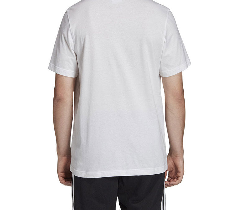 adidas originals Trefoil Alphabet Logo Round Neck Short Sleeve White FM3789