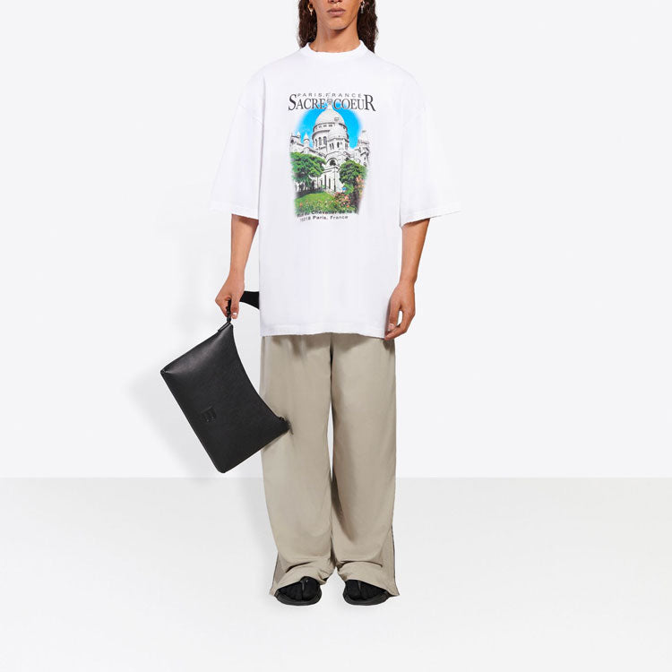 Balenciaga Unisex SS21 Oversized Cotton White 641614TJVH69000