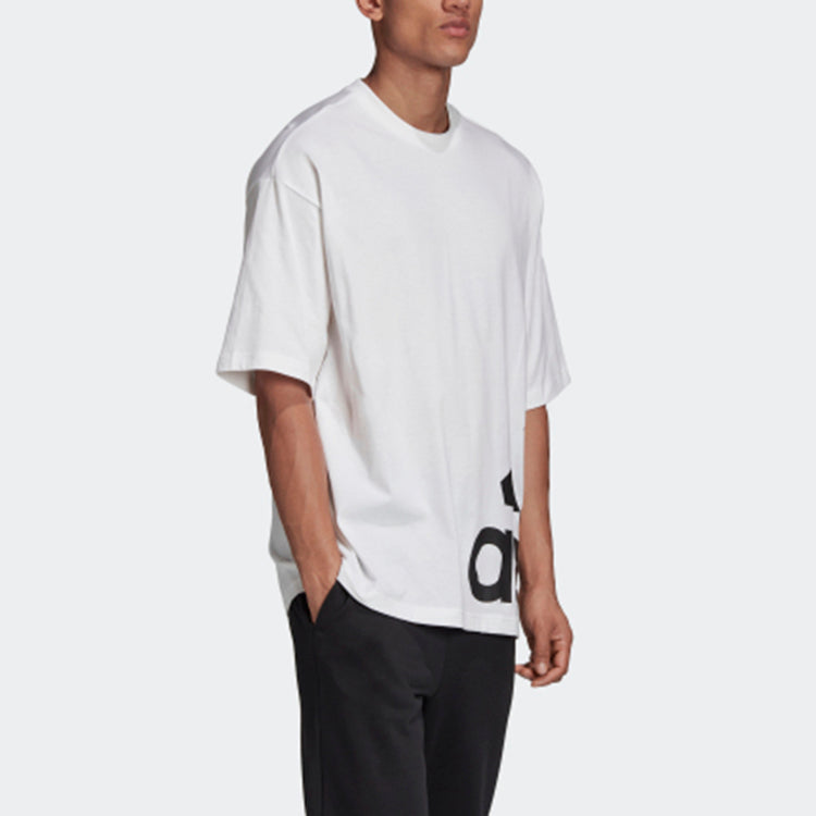 adidas M Mh Boxbos Tee Side Large Logo Short Sleeve White FR6608