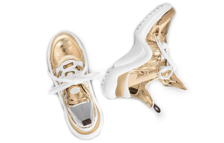 (WMNS) LOUIS VUITTON LV Archlight High-top Sport Shoes Gold 1A87R8