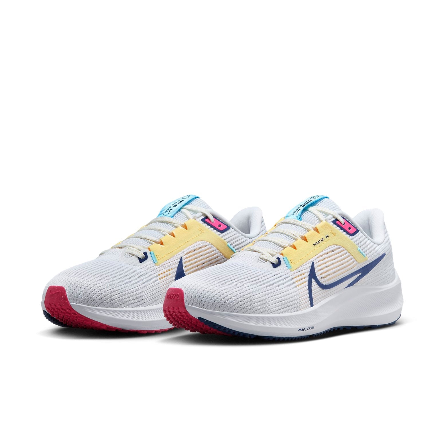 (WMNS) Nike Pegasus 40 'White Deep Royal Blue' DV3854-105