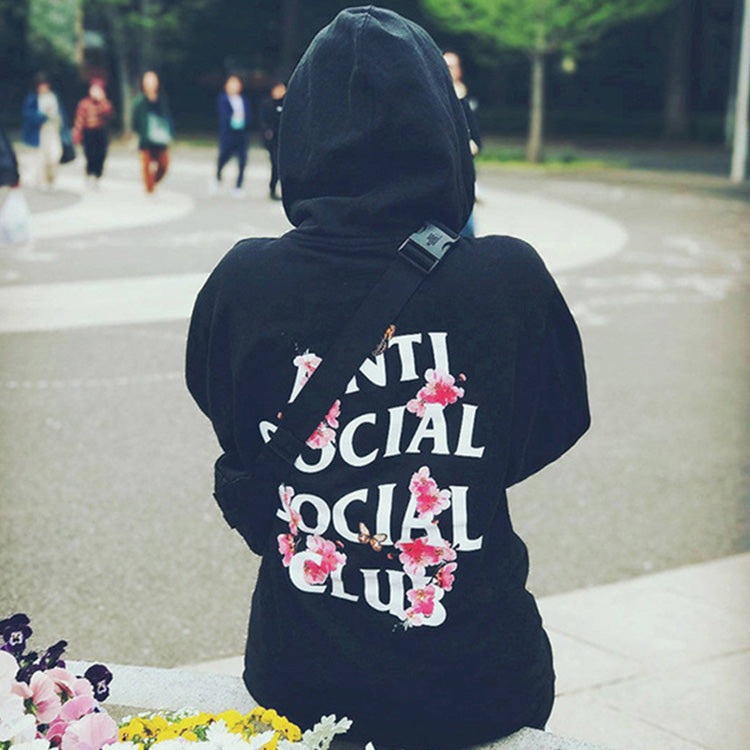 ANTI SOCIAL SOCIAL CLUB Hooded Zipper Unisex Black ASSW390