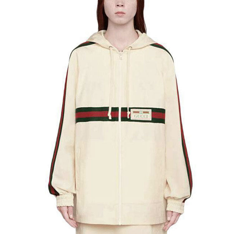 Gucci Cotton Jacket Hooded Blazer For 'White' 605613-XJCBV-9381