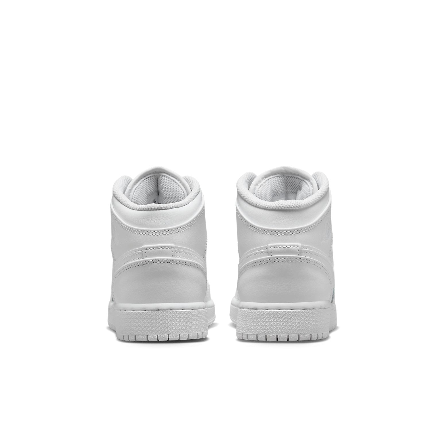 (GS) Air Jordan 1 Mid 'Triple White 2023' 554725-136