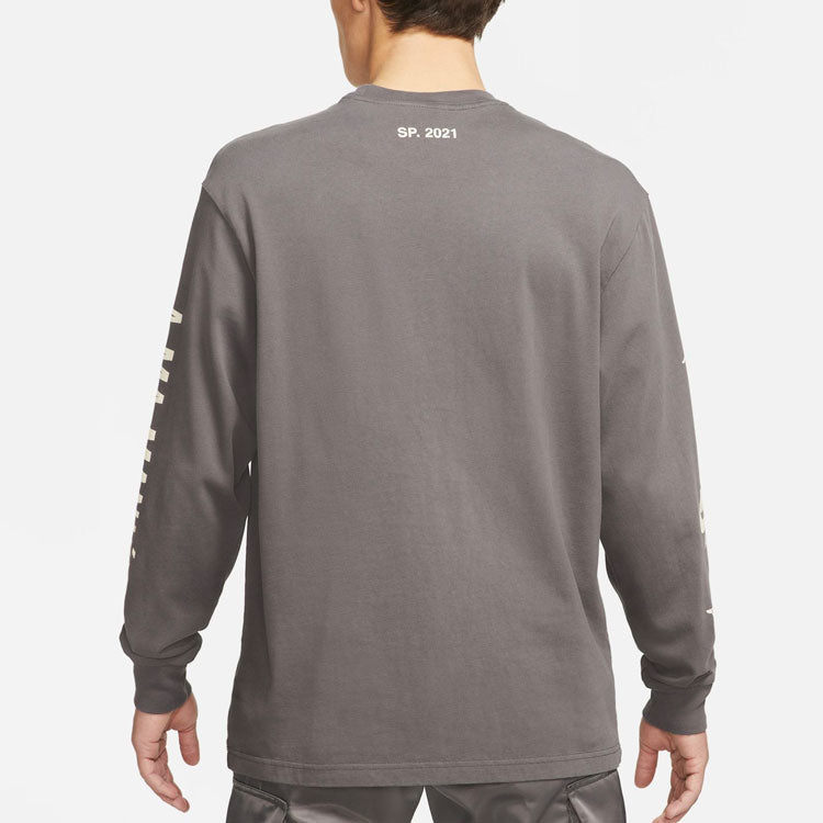 Air Jordan x A Ma Maniere Long Sleeves T-Shirt Asia Sizing 'Grey' CV3449-099