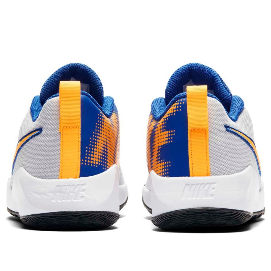 (GS) Nike Team Hustle Quick 2 'White Blue Yellow' AT5298-011