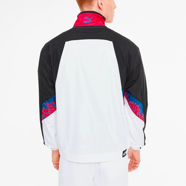 PUMA x The Hundreds Track Jacket 'White Black Red' 596747-02