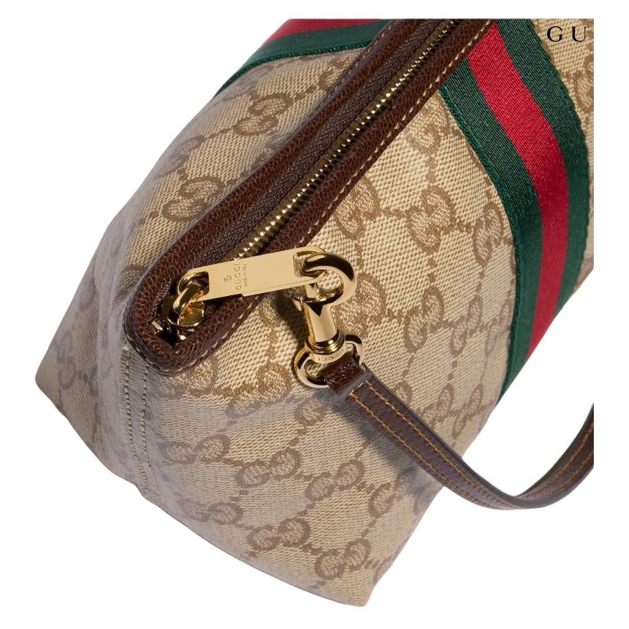 (WMNS) Gucci Small Pouch with Strap and Web 'Sand Dark Brown' 876055-FAF8R-8547