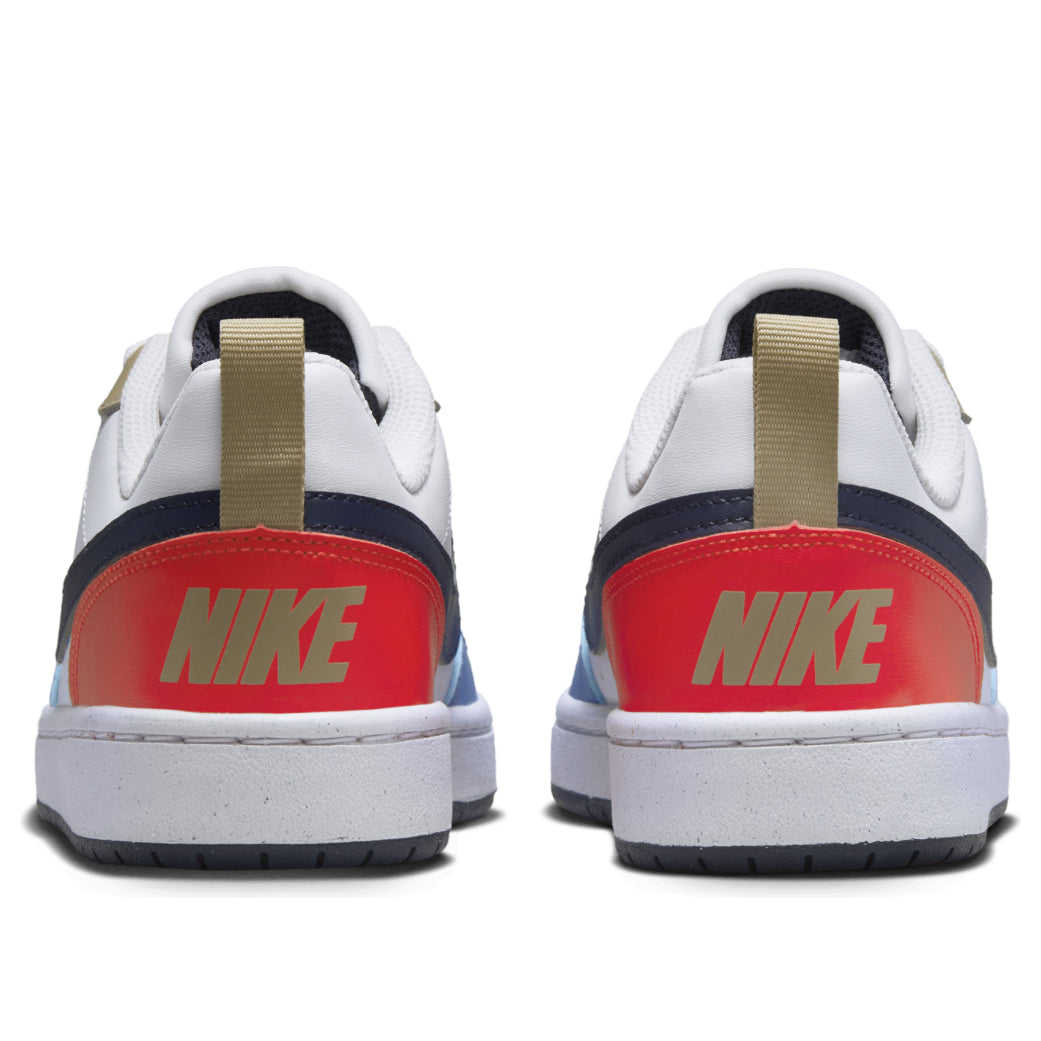 (GS) Nike Court Borough Low Recraft 'White Thunder Blue Crimson' DV5456-124