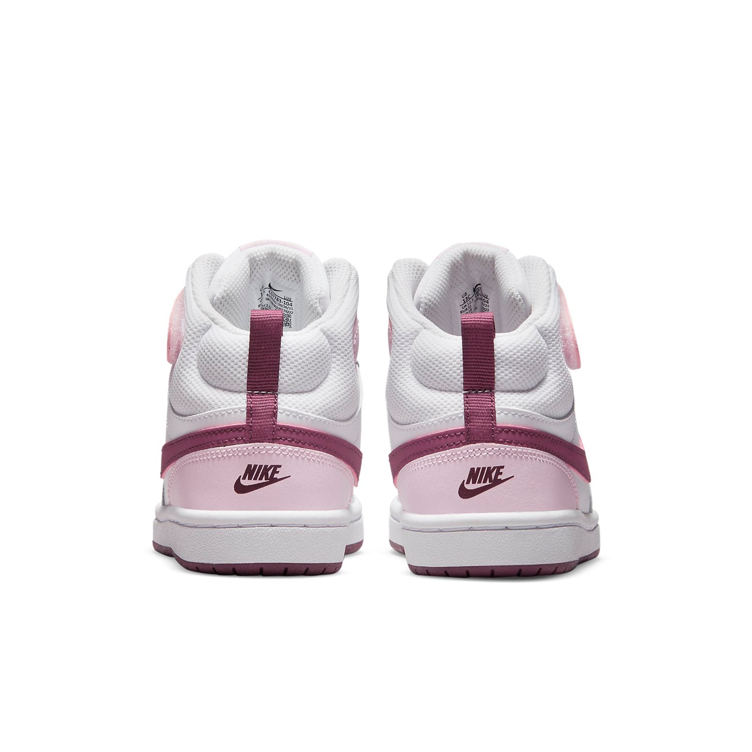 (PS) Nike Court Borough Mid 2Velcro 'Pink Foam' CD7783-104