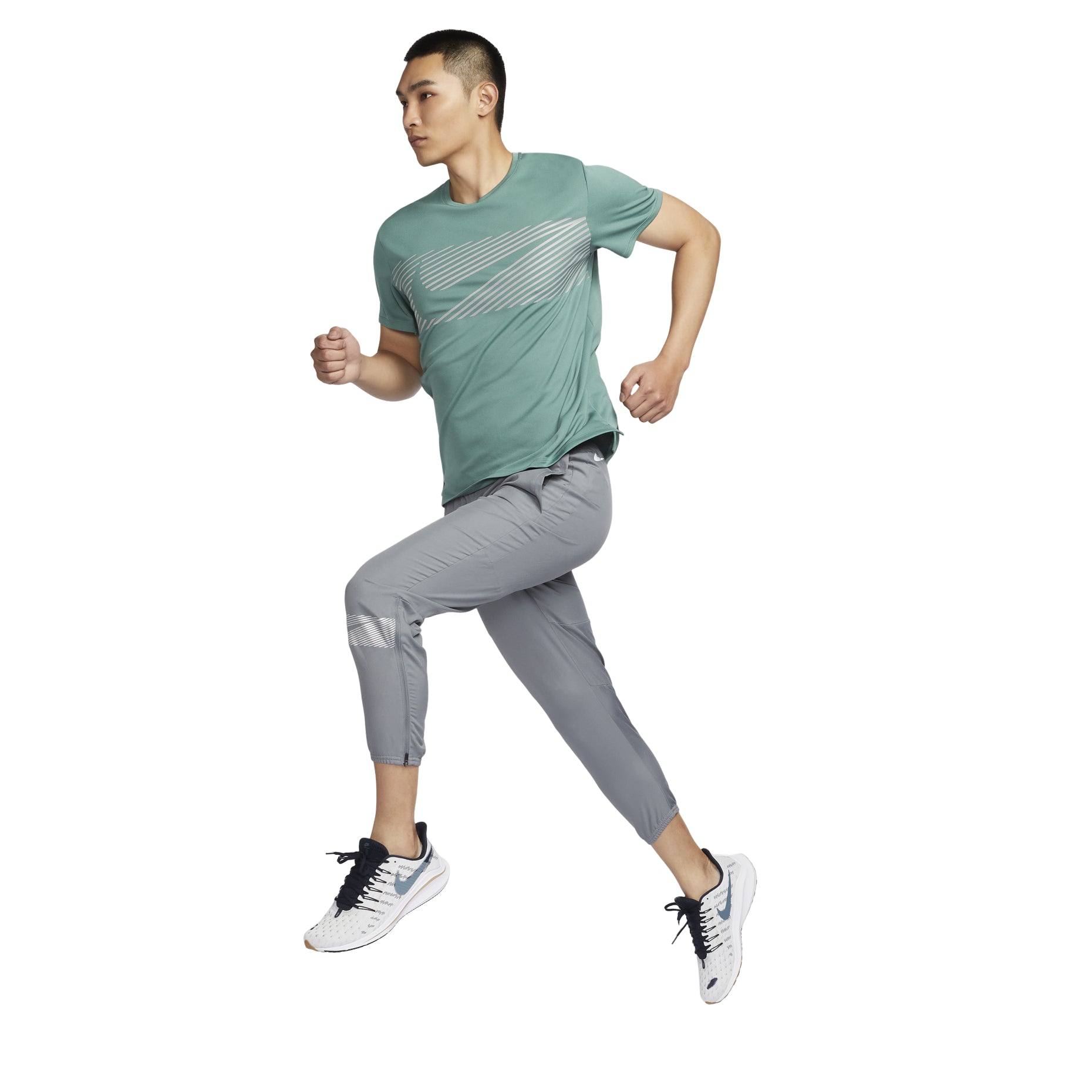 Nike Miler Flash Dri-FIT UV Running T-shirt Asia Sizing 'Bicoastal' FN3052-361