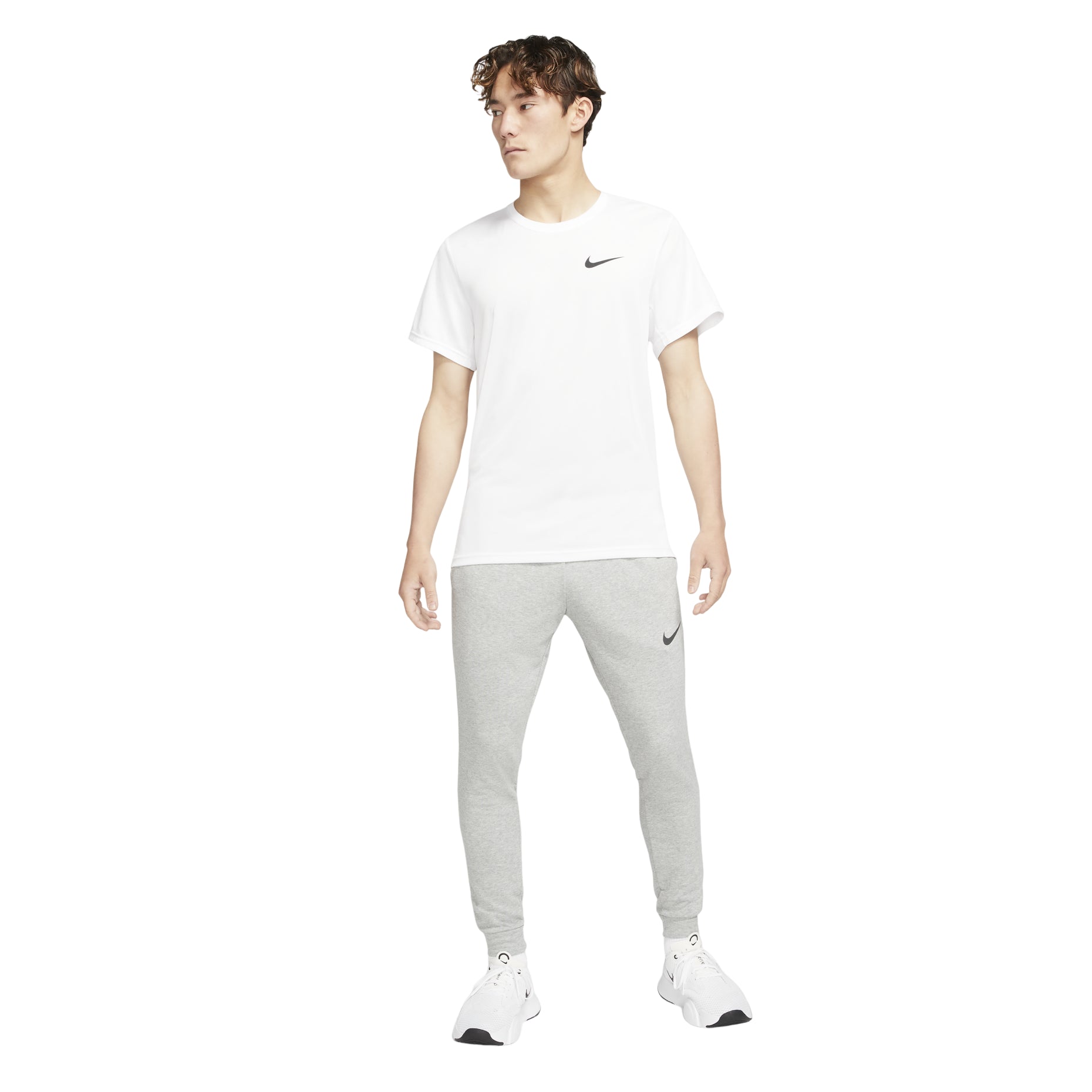 Men's Nike Dri-fit Solid Color Casual Training Sports Pants/Trousers/Joggers Gray CZ6380-063