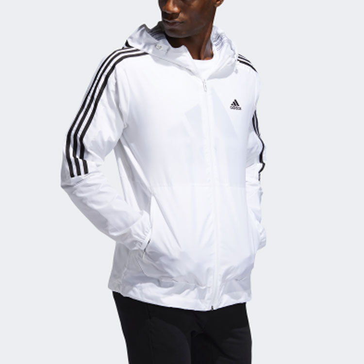 Men's adidas Sports Hooded Jacket White FT2833