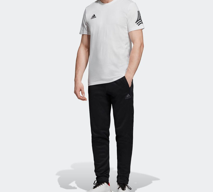 adidas Logo Printing Training Short Sleeve White DY5849