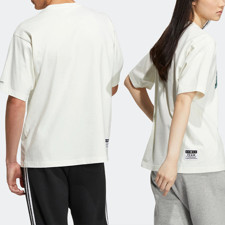 adidas originals Modern Collegiate Slogan T-shirt 'Off White' HS2014