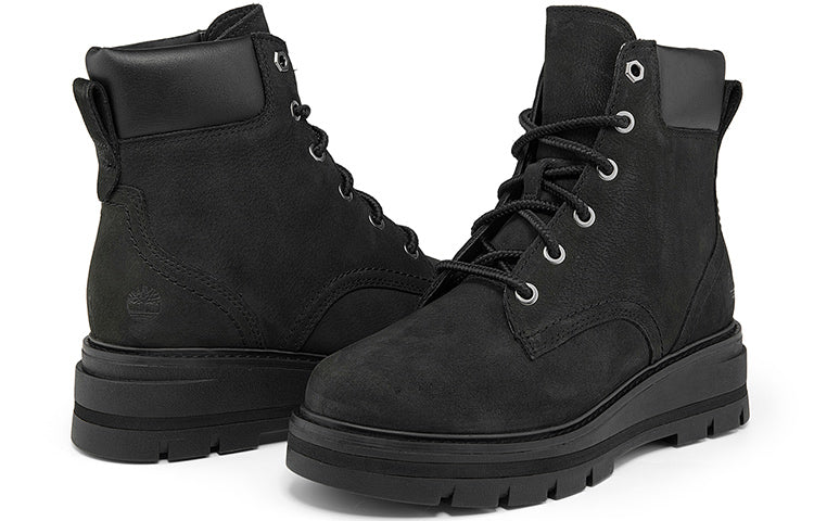 (WMNS) Timberland Cheyenne Valley Mid Wide Fit Boot 'Black Nubuck' A2JV7W