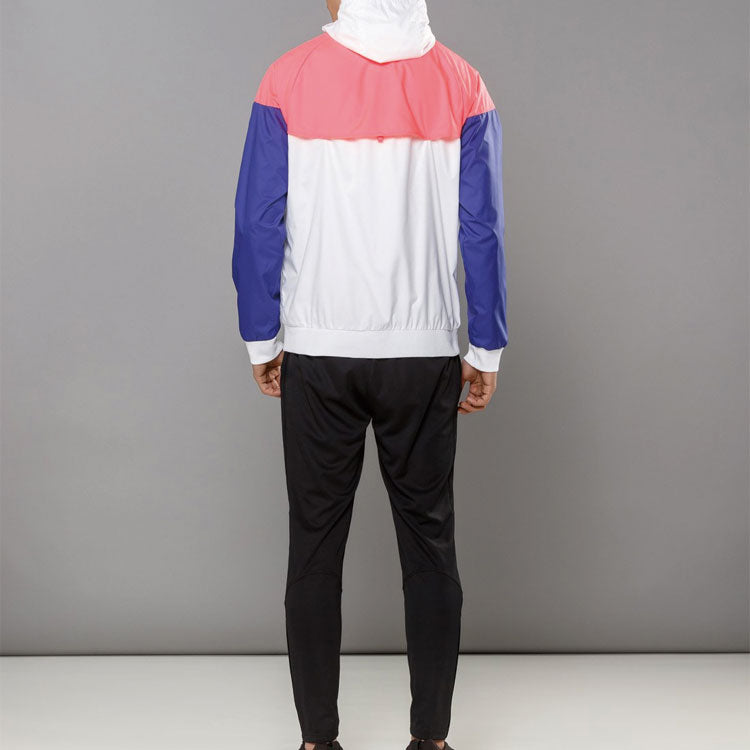 Nike Windrunner Sports Colorblock Casual Jacket Blue White 727325-104