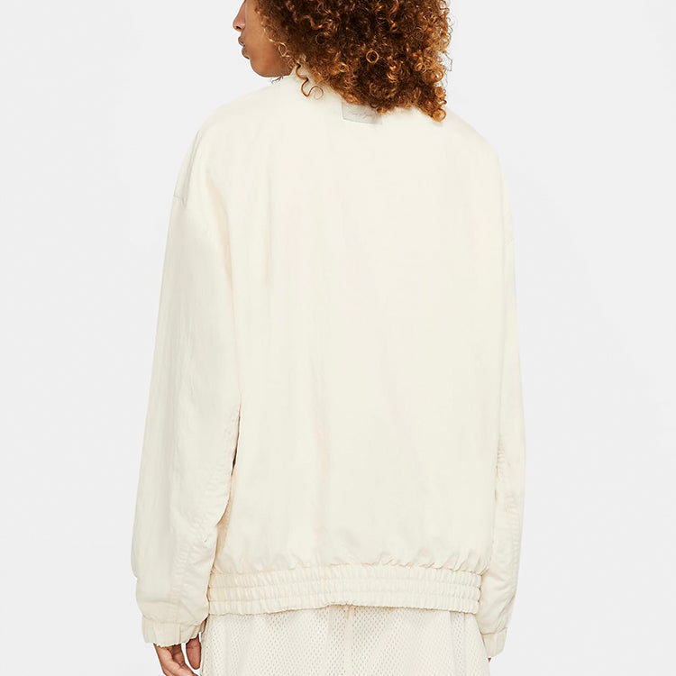 Nike x Fear of God Crossover Solid Color Basketball Sports Jacket Beige Creamy CU4694-271