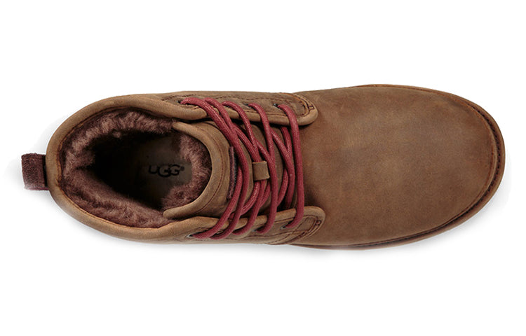 UGG Neumel Luxe WP Harkley Waterproof Fleece Lined Brown 1017238-GRZ