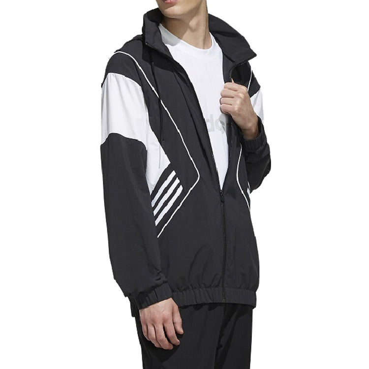 Men's adidas neo Jacket Hooded Black EI4498