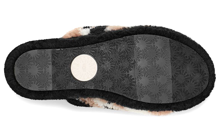 (WMNS) UGG Fluff Yeah 'White Black Brown' 1125231-BLK