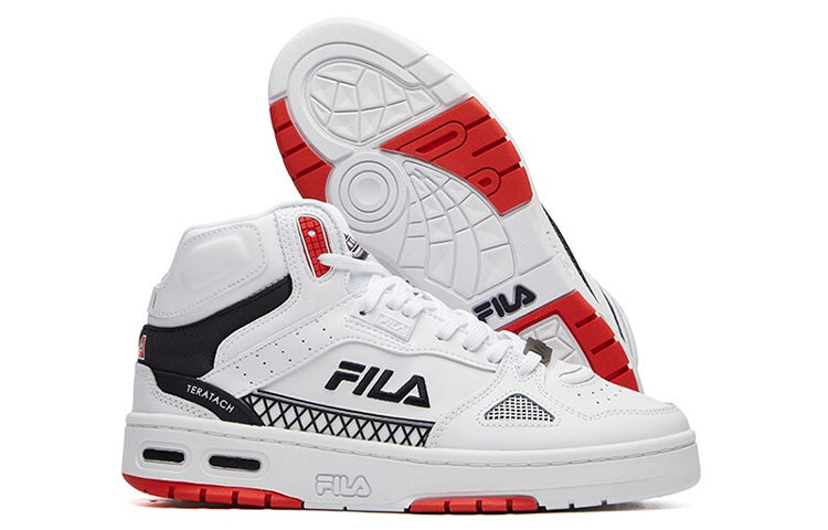 (WMNS) FILA Teratach High-Top White/Red/Black F12W111211FWN