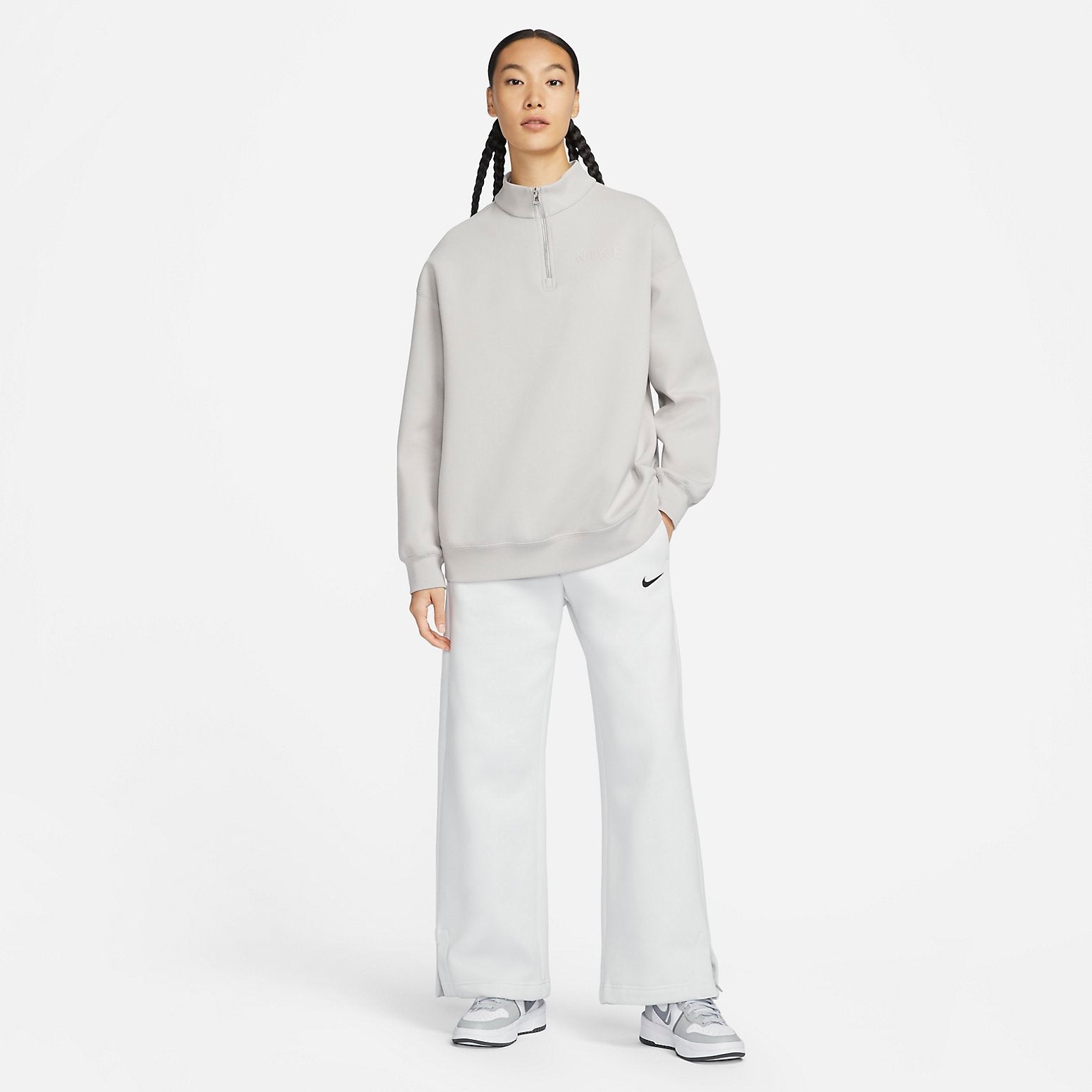 (WMNS) Nike Sportswear Top 'Light Iron Ore' HF5175-012
