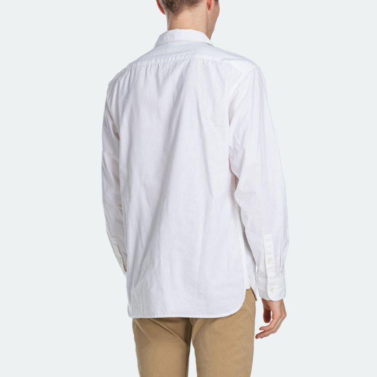 Men's Levis Casual lapel Long Sleeves Shirt White 85489-0001