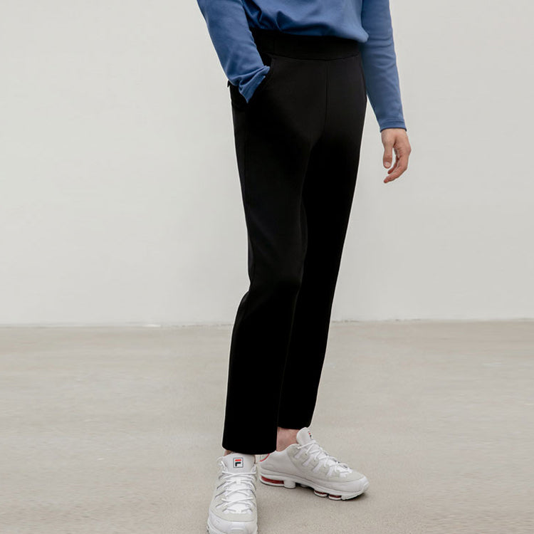 FILA Alphabet Knit Straight Casual Pants Blue F11M028621G-NV