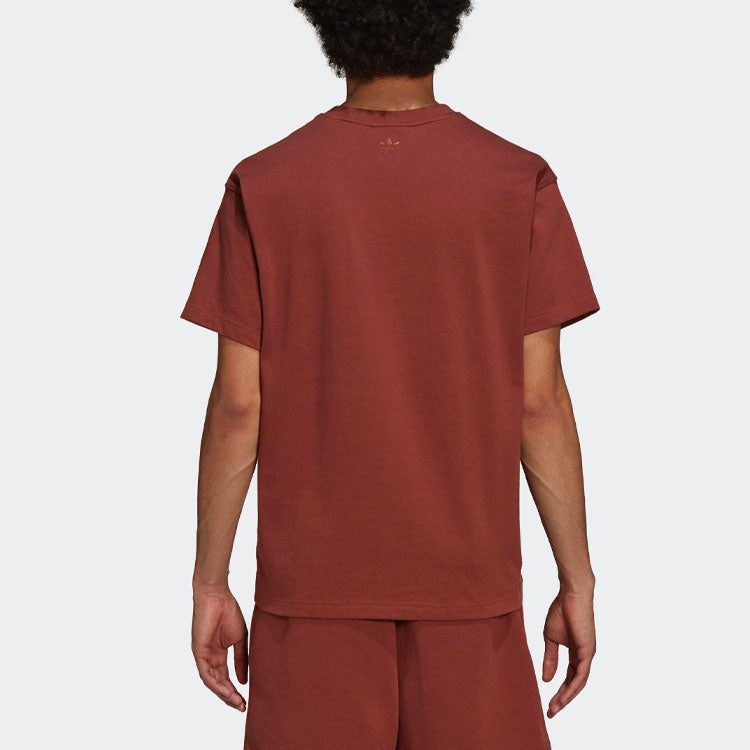 adidas x Pharrell Humanrace Small Logo T-Shirt 'Coffee' HB8816